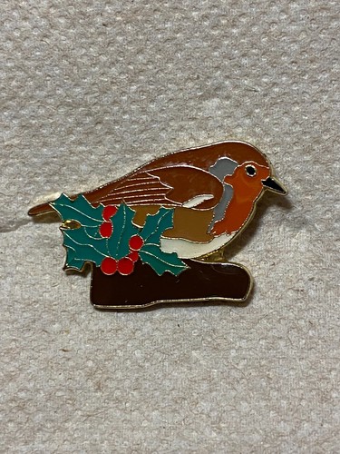 Rspb christmas robin - rspb, badge