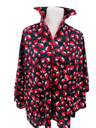 Vtg mademoiselle black - vtg, floral
