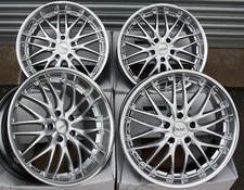 Alloy Wheels 18" 190 Bmw 1 + 3 Series e36 e46 e90 e91 e92 e93 z3 z4 Silver Wr