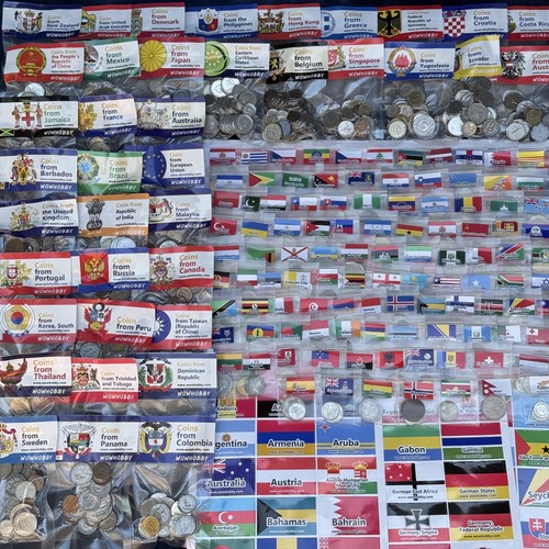 1500 foreign coins lot from - 1500,