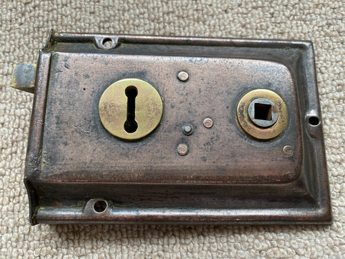 Reclaimed old iron door rim - old,