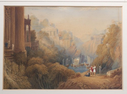 Classical antique watercolour - classical,