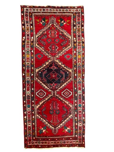Hand knotted tribal runner - runner, rug