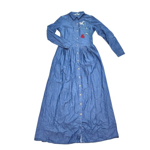 Benin style maxi shirt dress - maxi,