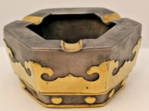 Vintage brass pewter masonic - brass,