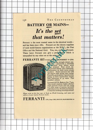 Ferranti ltd radio - ferranti,