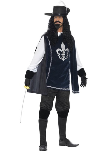 Mens dark blue musketeer - dark,