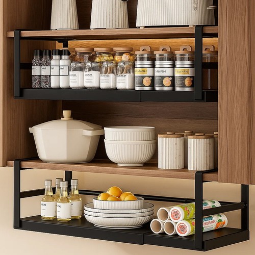 Extendable hanging under shelf - under,