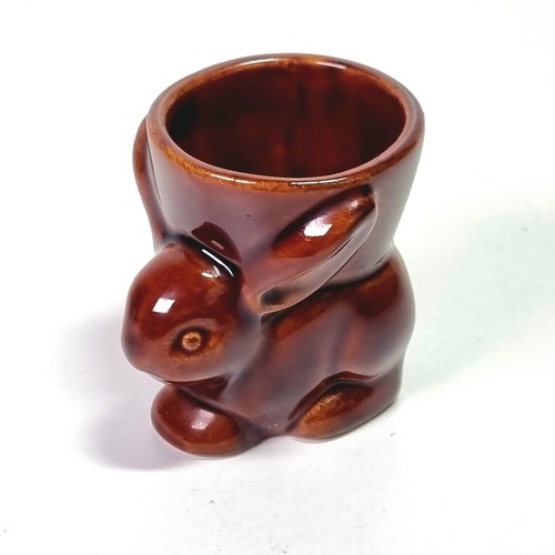 Gladstone pottery rabbit egg - pottery,