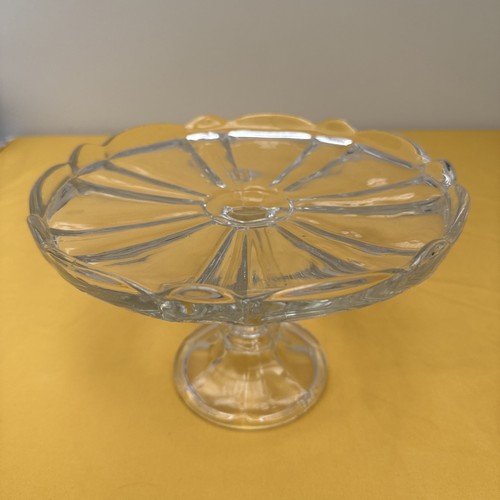 Vintage glass cake stand - vintage,