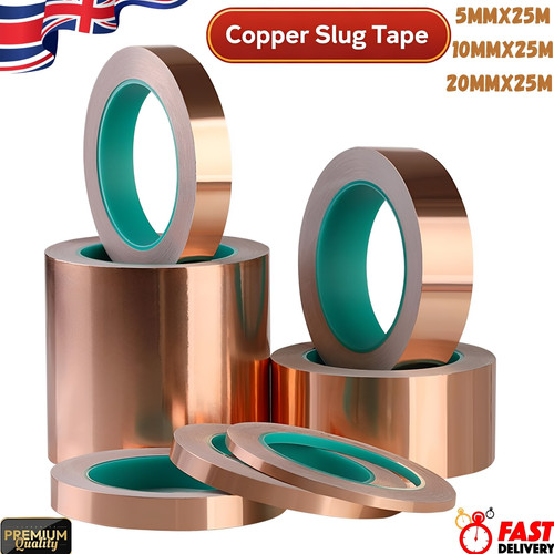 25m copper slug snail - copper, tape