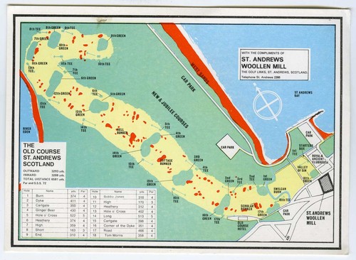 Andrews map postcard the - andrews,