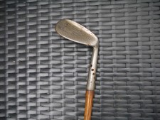 Antique Vintage Hickory Shaft Wide Flanged Sole Maxwell Niblick Scotland