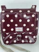 Cath Kidston Burgundy  Polka Dot Crossbody Bag