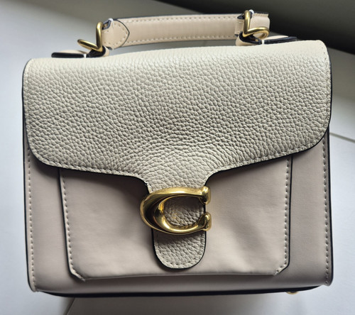 Coach cream pebbled leather - coach,