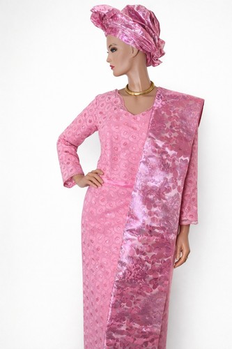 African lace fabric dress - , of