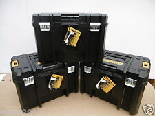 3 x DEWALT DEEP TSTAK STORAGE