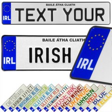 IRL Ireland Baile Átha Cliath DUBLIN Pressed Number Plate Show Trucker Name