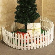 10/20/30X Picket Fence Garden Fencing Lawn Edging Home Yard Christmas Tree Fence