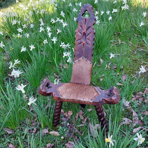 Brutalist tripod chair - brutalist,