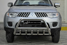 MITSUBISHI L200 MAGNUM STAINLESS STEEL CHROME AXLE NUDGE A BULL BAR 2000-2005