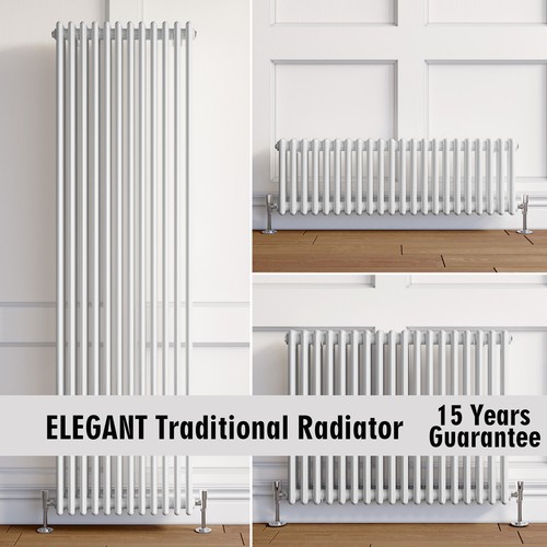 White traditional radiator - 2, 3