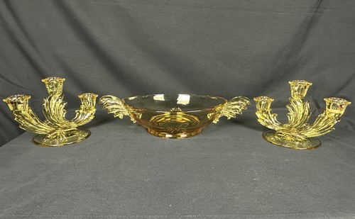 Vintage fostoria baroque topaz - vintage,