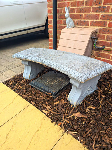 Grey concrete outdoor garden - grey,