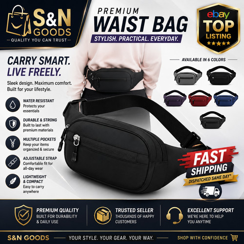 Waist bum bag unisex men - unisex, women