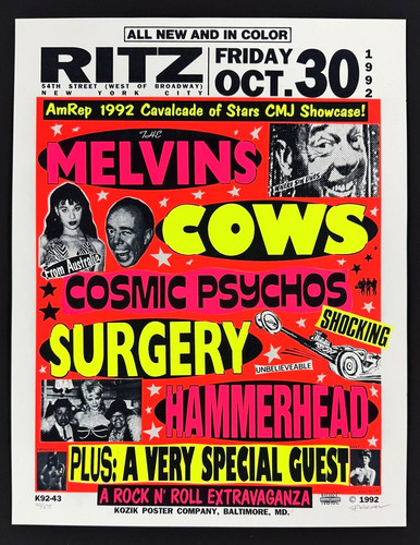 Melvins poster cows cosmic - cows,