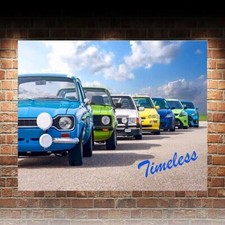 Timeless Ford Escort Retro Car Garage Man Cave Shed Metal wall SIGN shed vintage