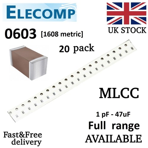 0603 capacitors range 1pf - capacitors,