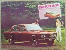 DATSUN 1600 Car UK Sales Specification Leaflet c1971