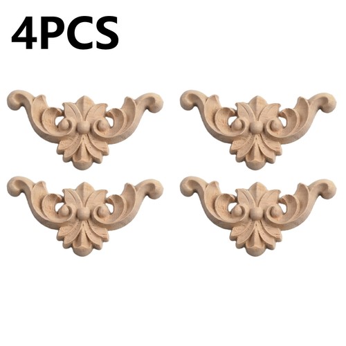 4pcs wooden carved - 4pcs, corner