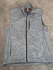 Orvis Men’s Grey Fleece Gilet Vest Size Medium