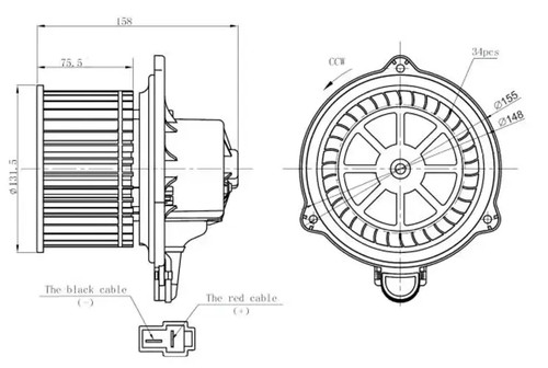 Blower fan for