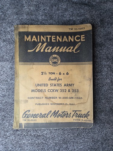 1942 army maintenance manual - army,