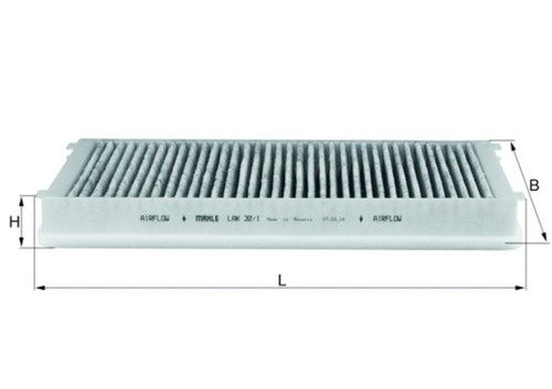 Interior air filter mahle - interior, fits
