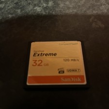 1x Genuine Sandisk Extreme 32GB Compact Flash CF card 120MB/s