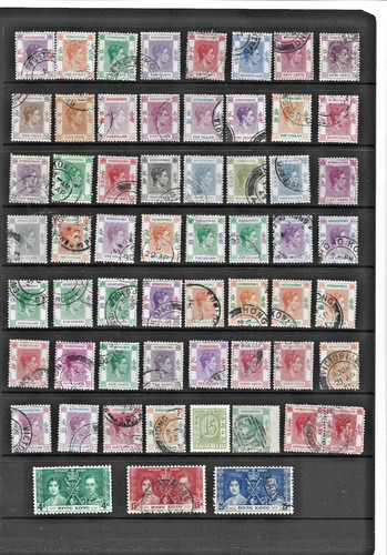 Hong kong stamps george - george, 6th
