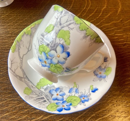 Set handpainted art deco - of,