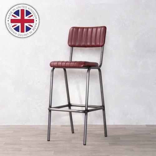 Red faux leather - red,