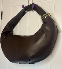 Marks And Spencer Leather Large Slouch Tote Shoulder Bag Chocolate Brown Nwt £99