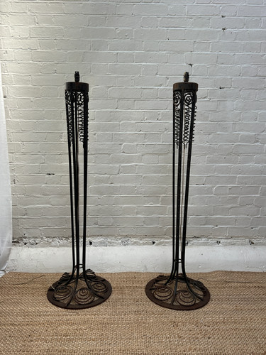 Art nouveau tall - nouveau, lamp