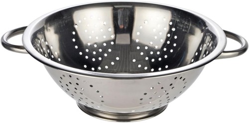 Stainless steel colander - steel,