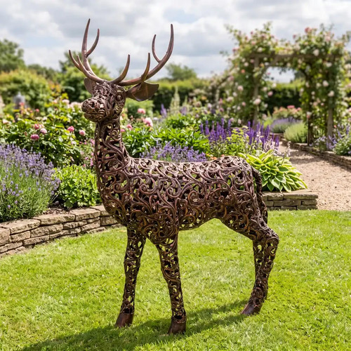 Large deer sculpture - large,