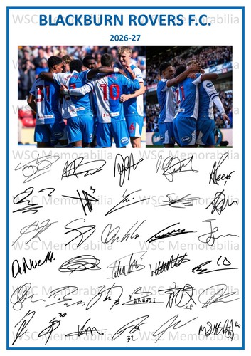 11727 blackburn rovers signed - 11727.,