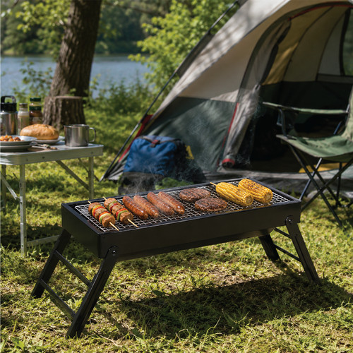 Portable folding barbecue - portable,