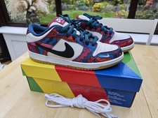 Nike SB x Parra Dunk Low Pro 'Abstract Art' | UK 9 | DH7695-600 | Excellent Used