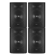 Vonyx SL15 15" Passive PA Speakers Set of 4 - 800W Disco DJ Sound System